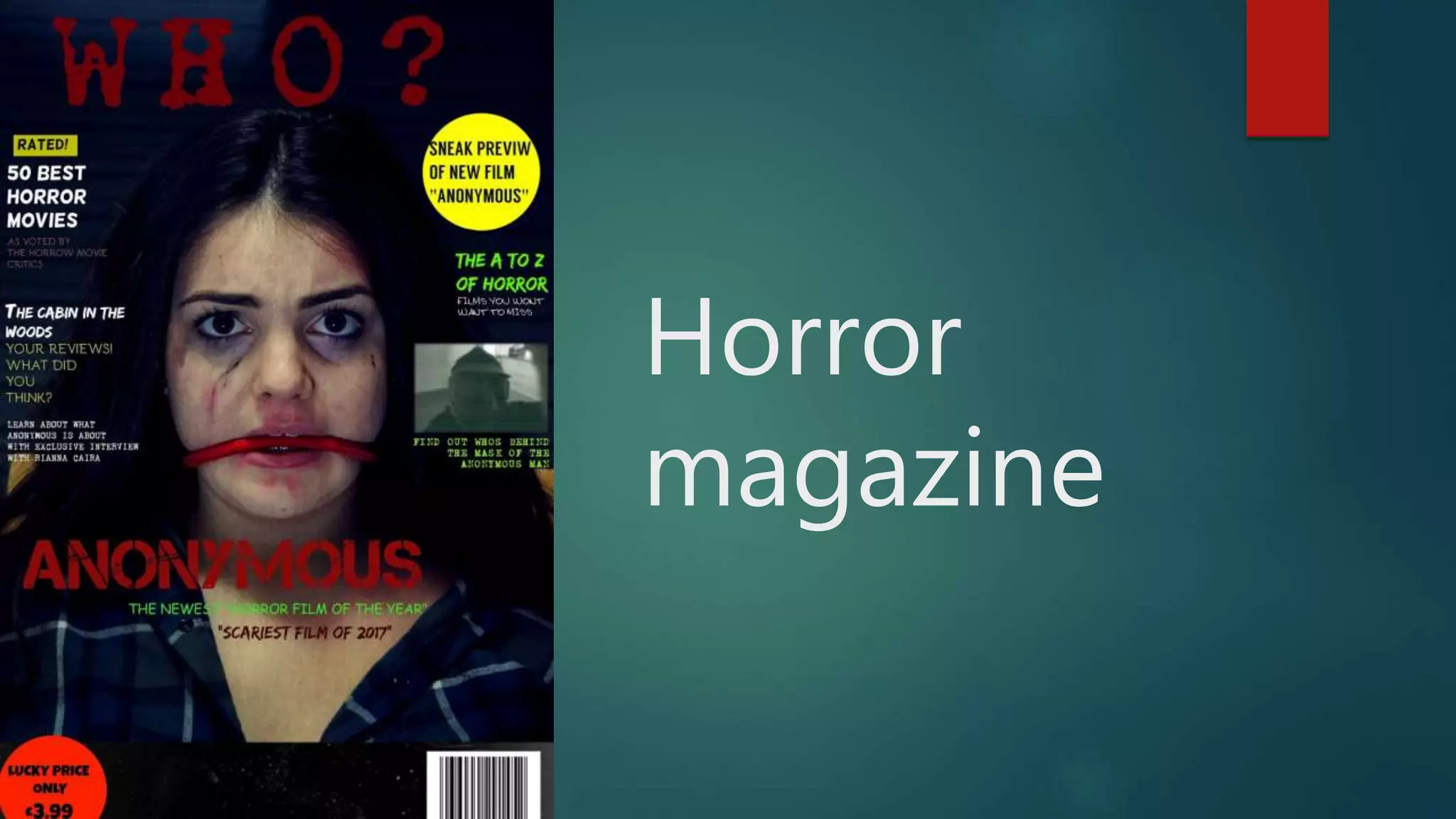 Horror
magazine
 