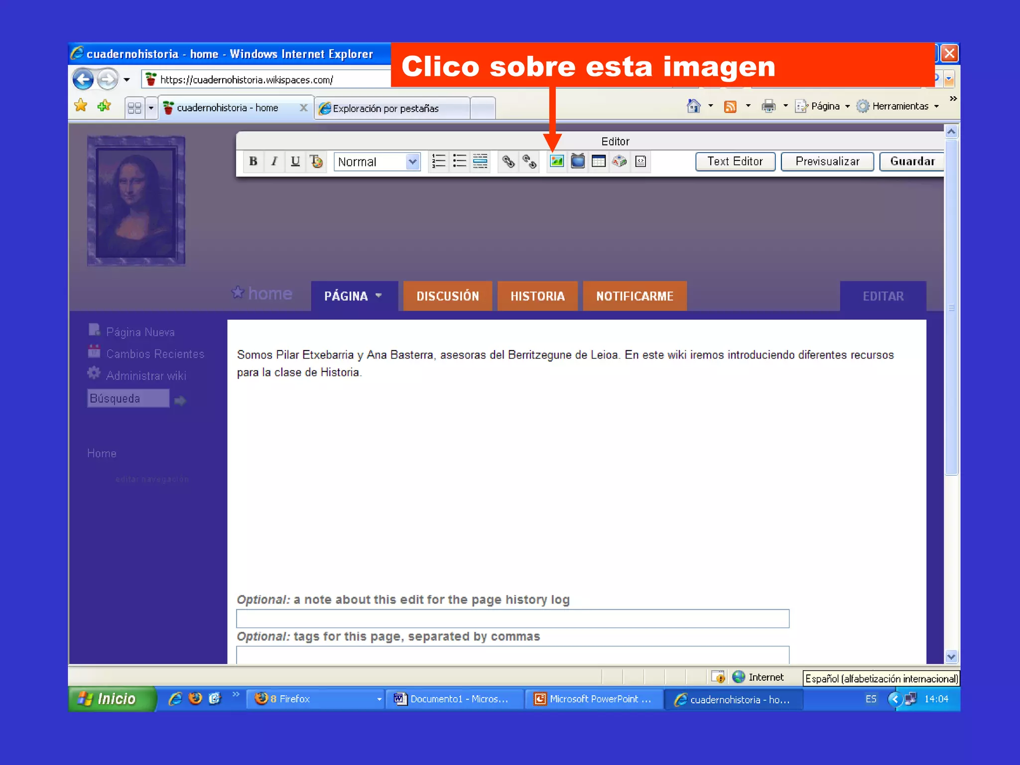 Clico sobre esta imagen 