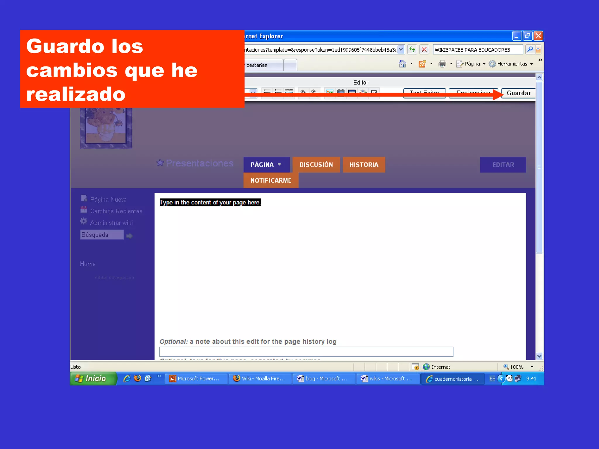 Guardo los cambios que he realizado 