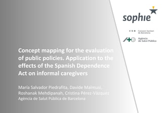 Concept mapping for the evaluation
of public policies. Application to the
effects of the Spanish Dependence
Act on informa...
