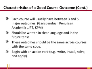 Writing Learning Outcomes guideline for ipt | PPT