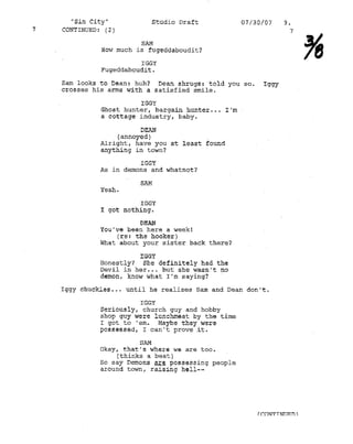 Supernatural 3x04 Sin CityCasting Sides for Iggy 8pgs Slide 3