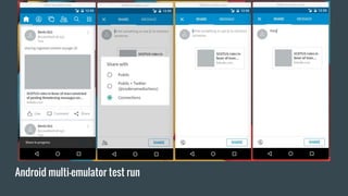 Android multi-emulator test run
 