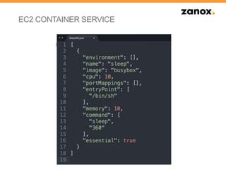 EC2 CONTAINER SERVICE
 