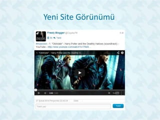 Yeni Site Görünümü
 