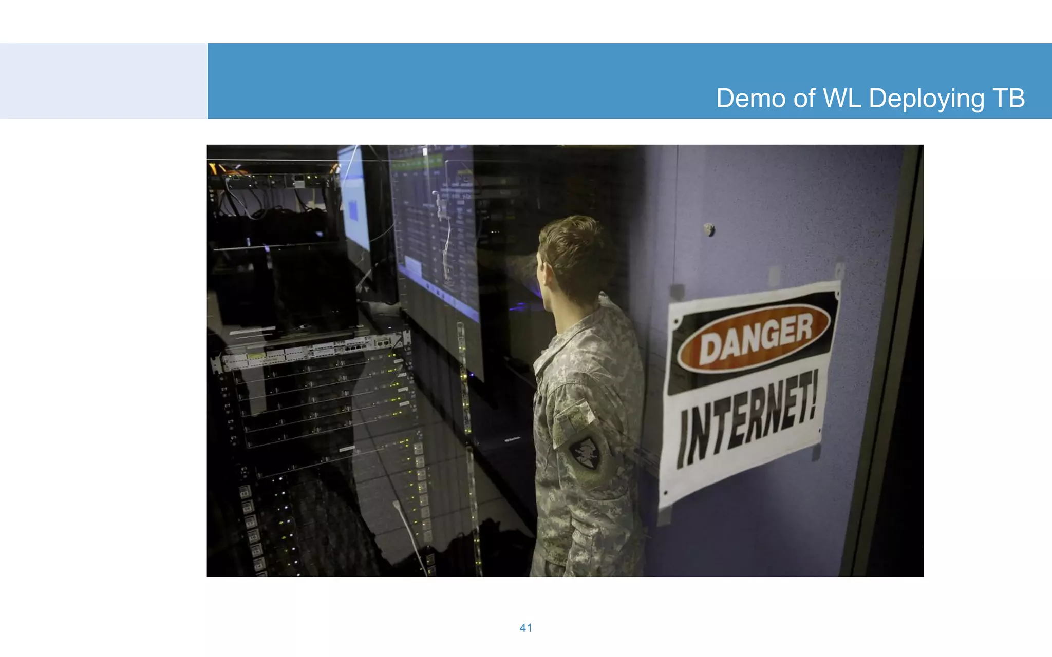 Demo of WL Deploying TB 
41 
 