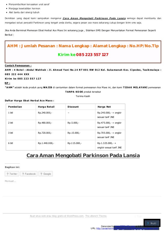  cara aman mengobati parkinson pada lansia