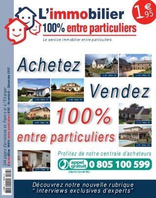 L'immobilier 100% entre Particuliers : Journal Novembre-Decembre 2012