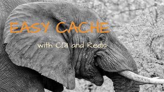 EASY CACHE
with CDI and Redis
 