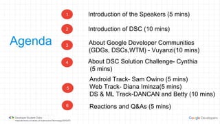 Dsc mmust info session | PPTX