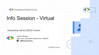Dsc mmust info session | PPTX