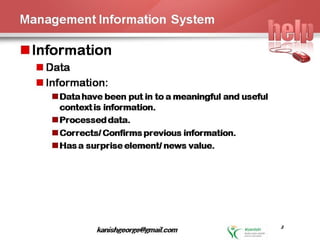 Management Information Systems (MIS)
