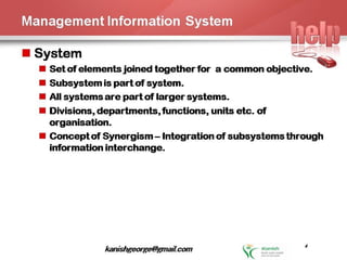 Management Information Systems (MIS)
