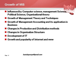 Management Information Systems (MIS)