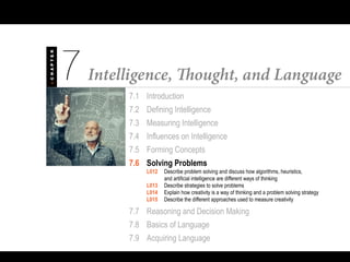 Psychology 101 Chapter 7 Intelligence | PPT