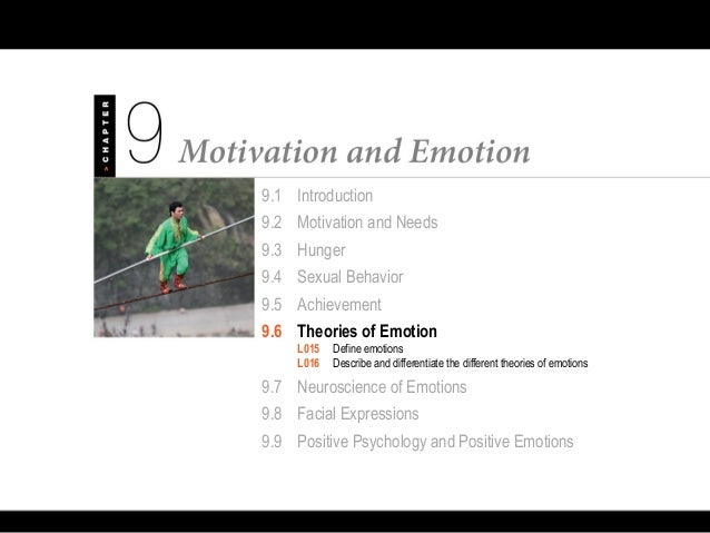 Psychology 101 Chapter 9 Motivation and Emotion