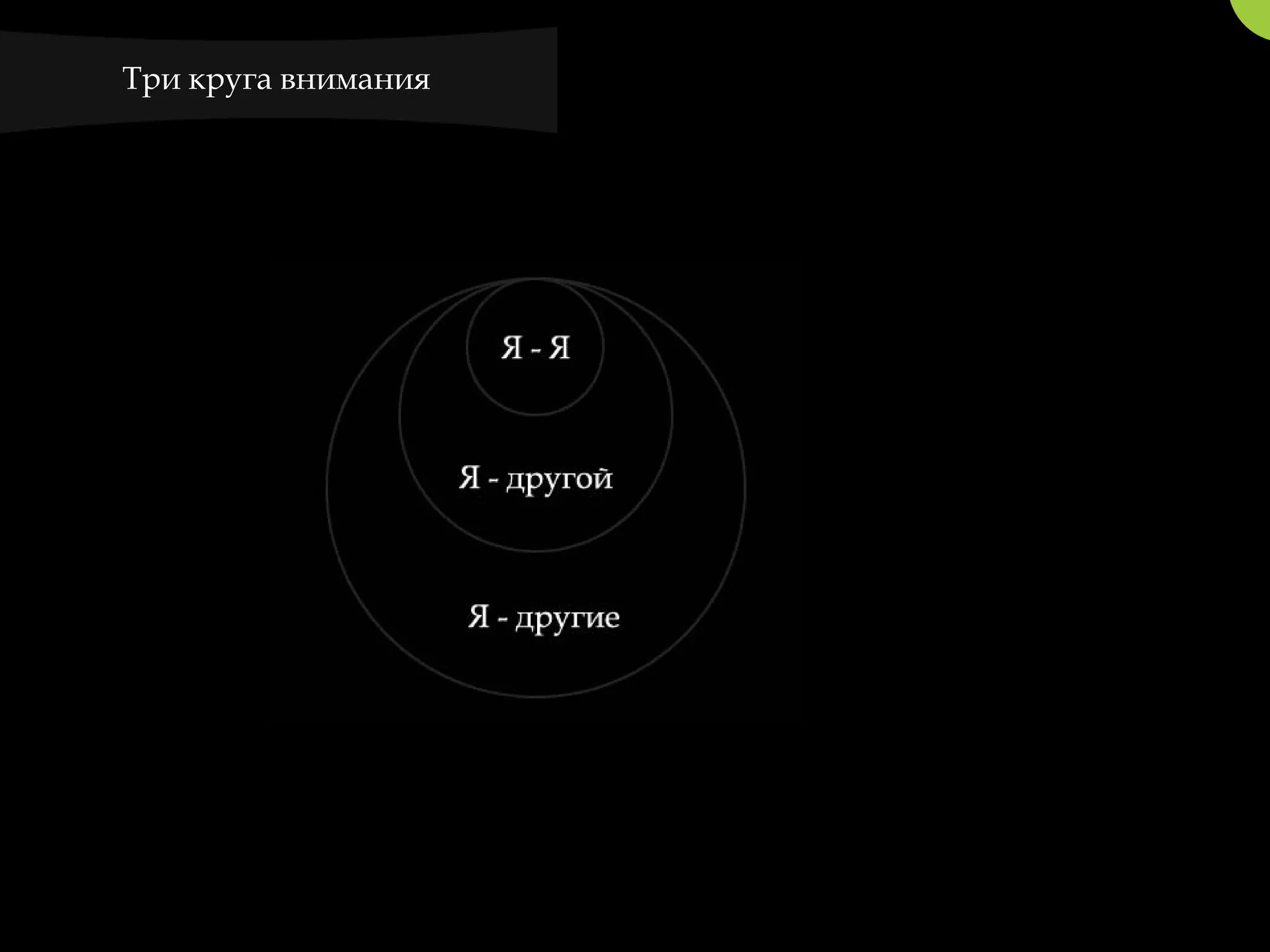 Три круга внимания
 
