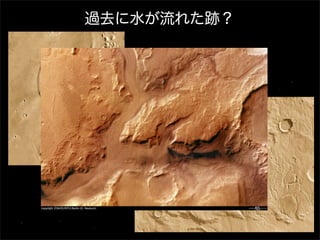 過去に水が流れた跡？
 