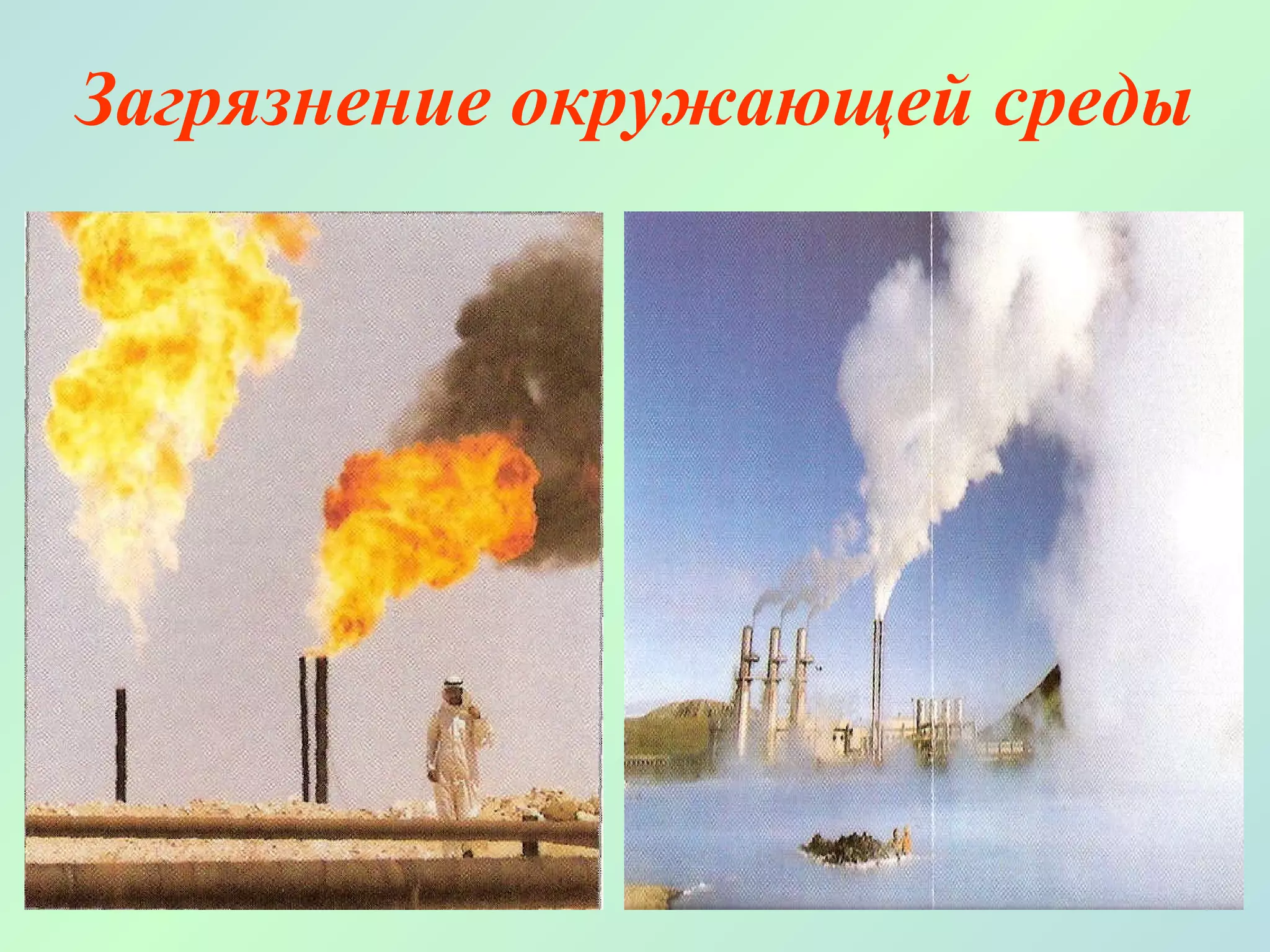 Загрязнение окружающей среды 