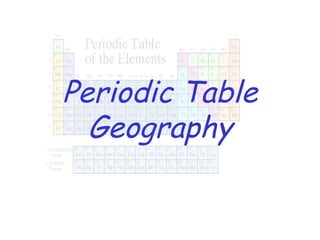 Periodic Table Geography 