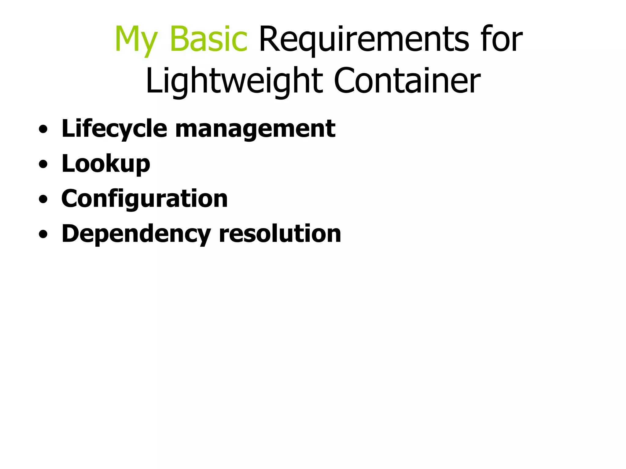 Spring provides comprehensive infrastructure support for developing Java applications