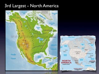3rd Largest - North America
 
