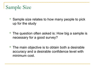 Sample Design Study Comprehensive Guide to Sampling Methods and Sample Size Estimation in ...