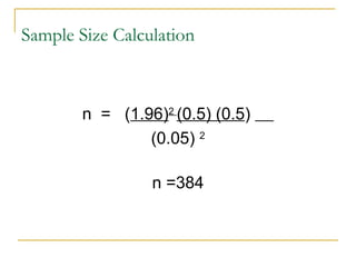 Comprehensive Guide to Sampling Methods and Sample Size Estimation in ...