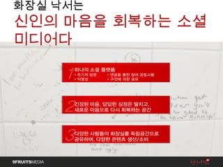 화장실 낙서는  신인의 마음을 회복하는 소셜 미디어다 