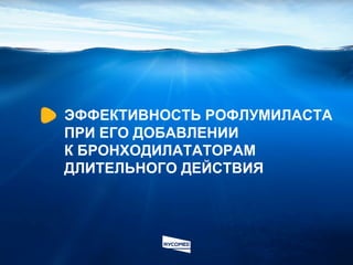 ЭФФЕКТИВНОСТЬ РОФЛУМИЛАСТА  ПРИ ЕГО ДОБАВЛЕНИИ  К БРОНХОДИЛАТАТОРАМ ДЛИТЕЛЬНОГО ДЕЙСТВИЯ 