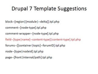Архитектурные отличия тем для Drupal 7 от Drupal 6. Краткий обзор RDFa и работы с рендер массивами.