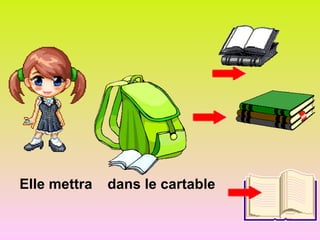 Elle mettra dans le cartable