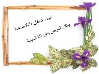 كيف تنتقل الثلاسيميا ينتقل المرض بالوراثة الجينية  