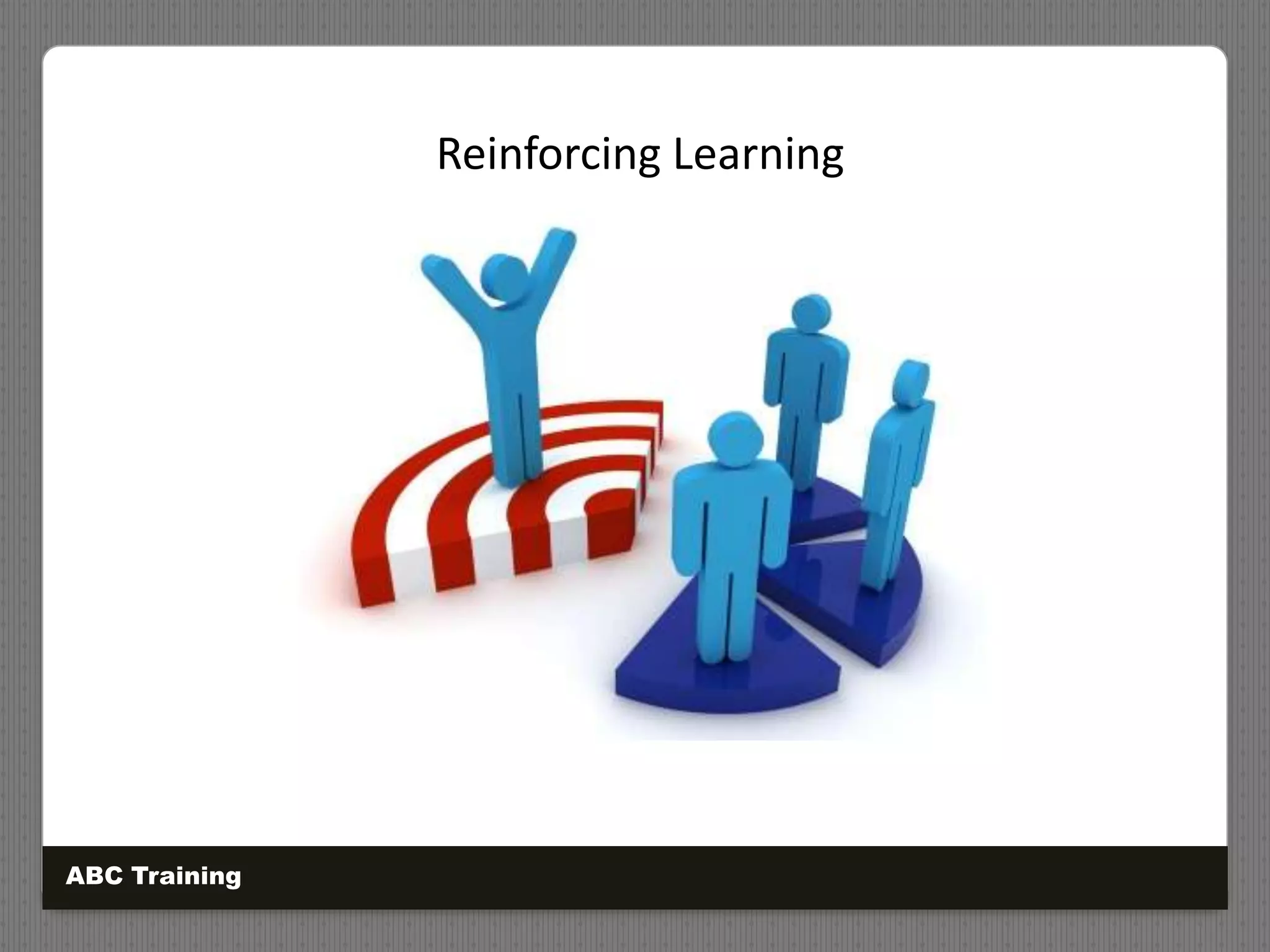 Reinforcing Learning
ABC Training
 