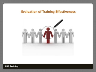 Evaluation of Training Effectiveness
ABC Training
 