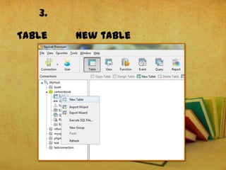 3.
Table New table