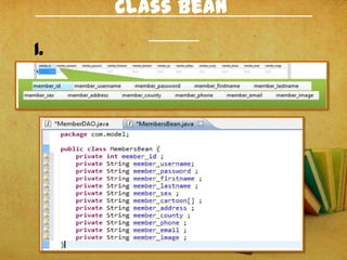 Class Bean
1.