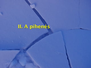 II. A pihenés
 