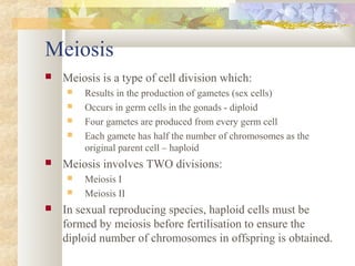 4.2 & 10.1 meiosis | PPT