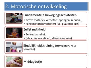 2. Motorische ontwikkeling2. Motorische ontwikkeling
 