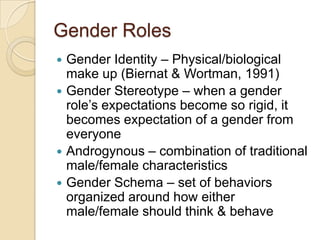 4.4 Gender Roles And Differences