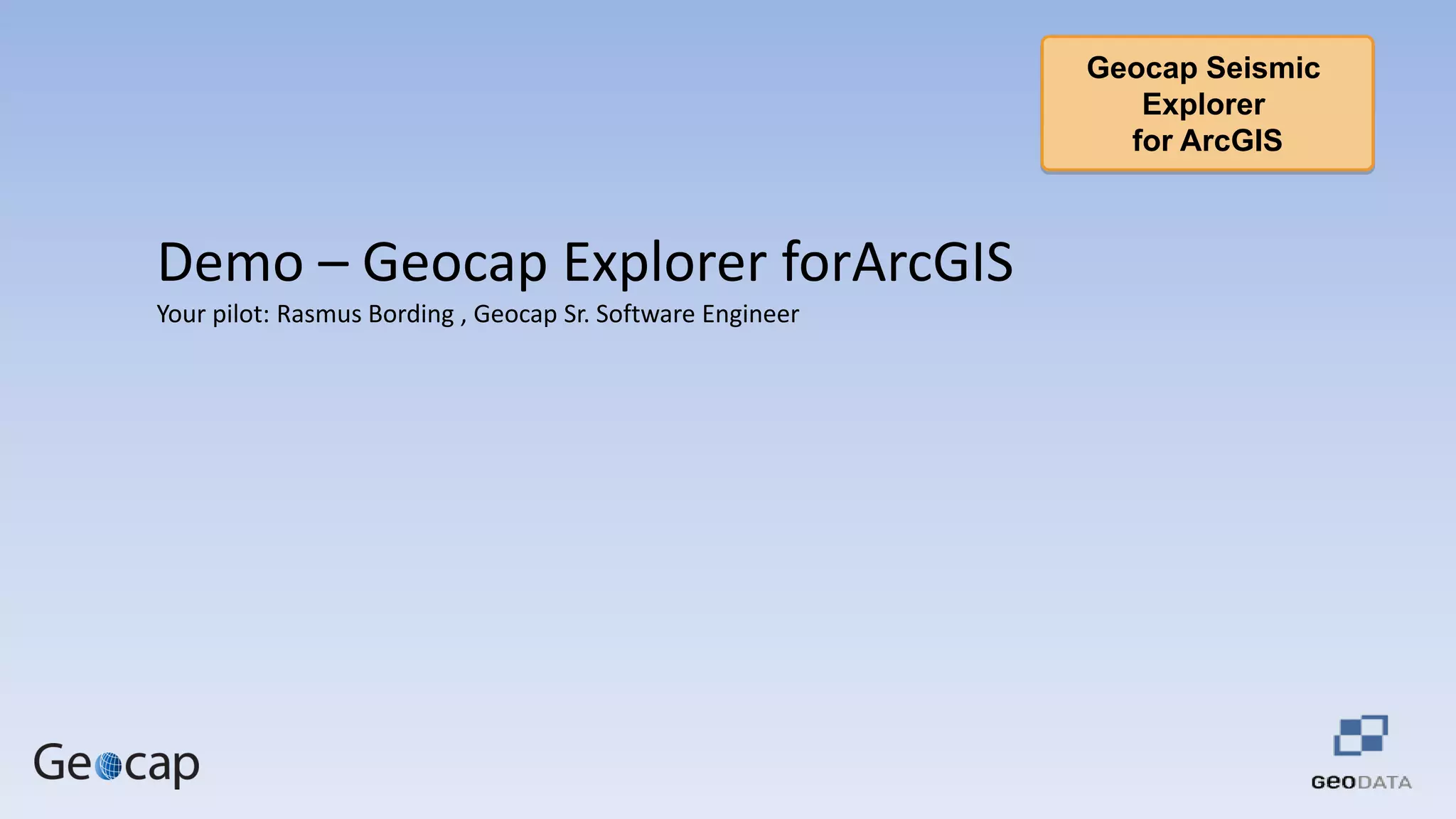 Geocap seismic oil and gas for ArcGIS- Oil and Gas seminar October 10th ...