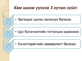 Хам шинж үүсгэх 3 хүчин зүйл:

1

2

3

• Эргэлдэх цусны эзлэхүүн багасах

• Цус бүлэгнэлтийн тогтолцоо идэвхжих

• Хүчилтөрөгчийн зөөвөрлөлт багасах

 