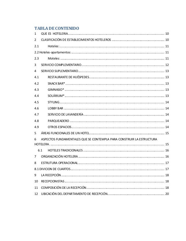 4.10.1 elaboracion de trabajos escritos y hoteleria