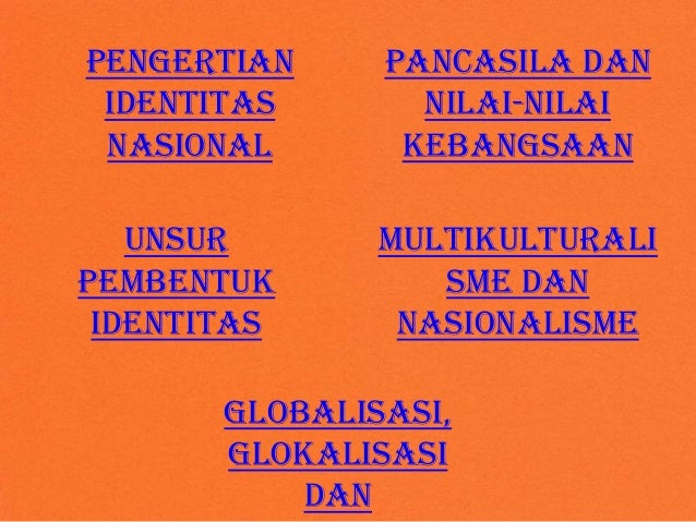 Pkn Identitas Nasional Dan Globalisasi