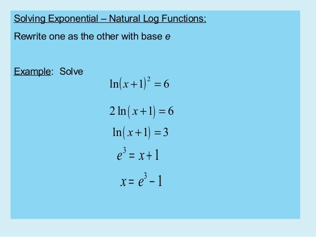 4 3 Derivative Of Exponential Functions