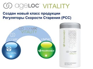 VITALITY
Создан новый класс продукции
Регуляторы Скорости Старения (РСС)

LIfePak®

 
