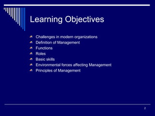 introduction to management | PPT