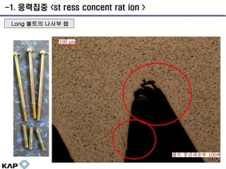 -1. 응력집중 <st ress concent rat ion >
Long 볼트의 나사부 랩

 