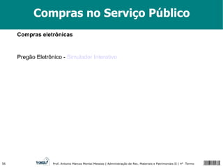 Compras no Serviço Público Compras eletrônicas Pregão Eletrônico -  Simulador Interativo 